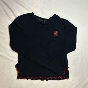 Forever 21 Black Long Sleeve Top